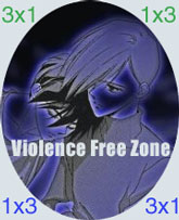 1x3/3x1 Violence Free Zone