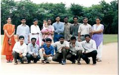 Left to Right (sitting): Jaleel Md. Nasrullah, P. Kumaravelu, S. Munirasu, A. Ramakrishnan, G. K. Raghuraman and J. D. Jeyaprakash S. Samuel.
Left to Right (standing):, Beena George, K. Dayananda, S. Sharmila, J. Jemima (wife of J. D. Jeyaprakash S. samuel), S. Venkatesan, A.V.Vivek, S. Raja, Dr. R. Dhamodharan and Dr. Rama Dhamodharan (wife of Dr. R. Dhamodharan). 
(This photo was taken in IIT Cricket Stadium on July 2002)