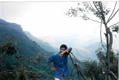MUNIRASU �S AND HIS OPERA
S. Munirasu in dejected  form.
 [This  photo  was taken during our trip (may 2002) to kodaikkanal hills station]