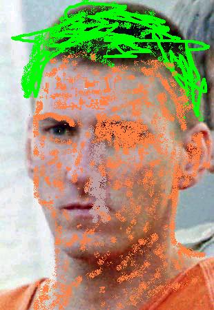 This is a picture of droja drawn by my seven year old wife. For some reason it came out looking uncannily like convicted murdered and executed hero Timothy Mcveigh