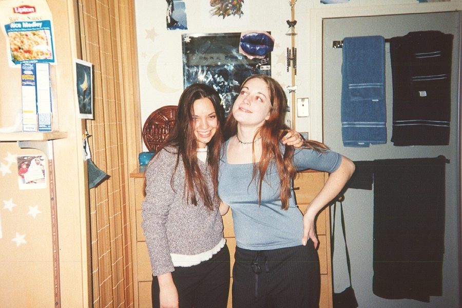 We have fun posing in funny positions