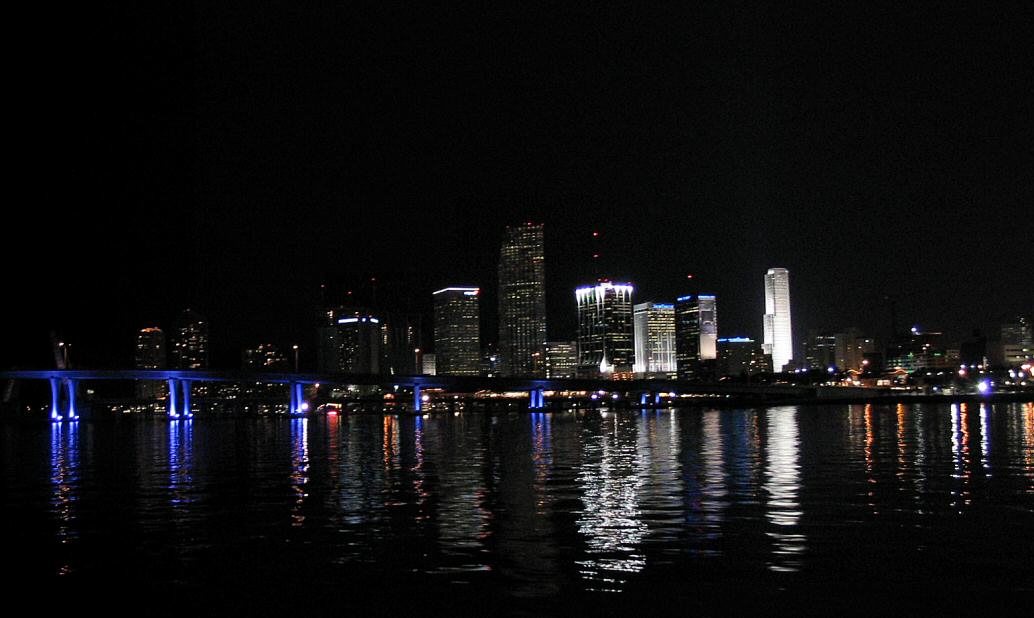 Mayor Reed could take some lessons on bridge lighting from Miami.  The view was breathtaking.