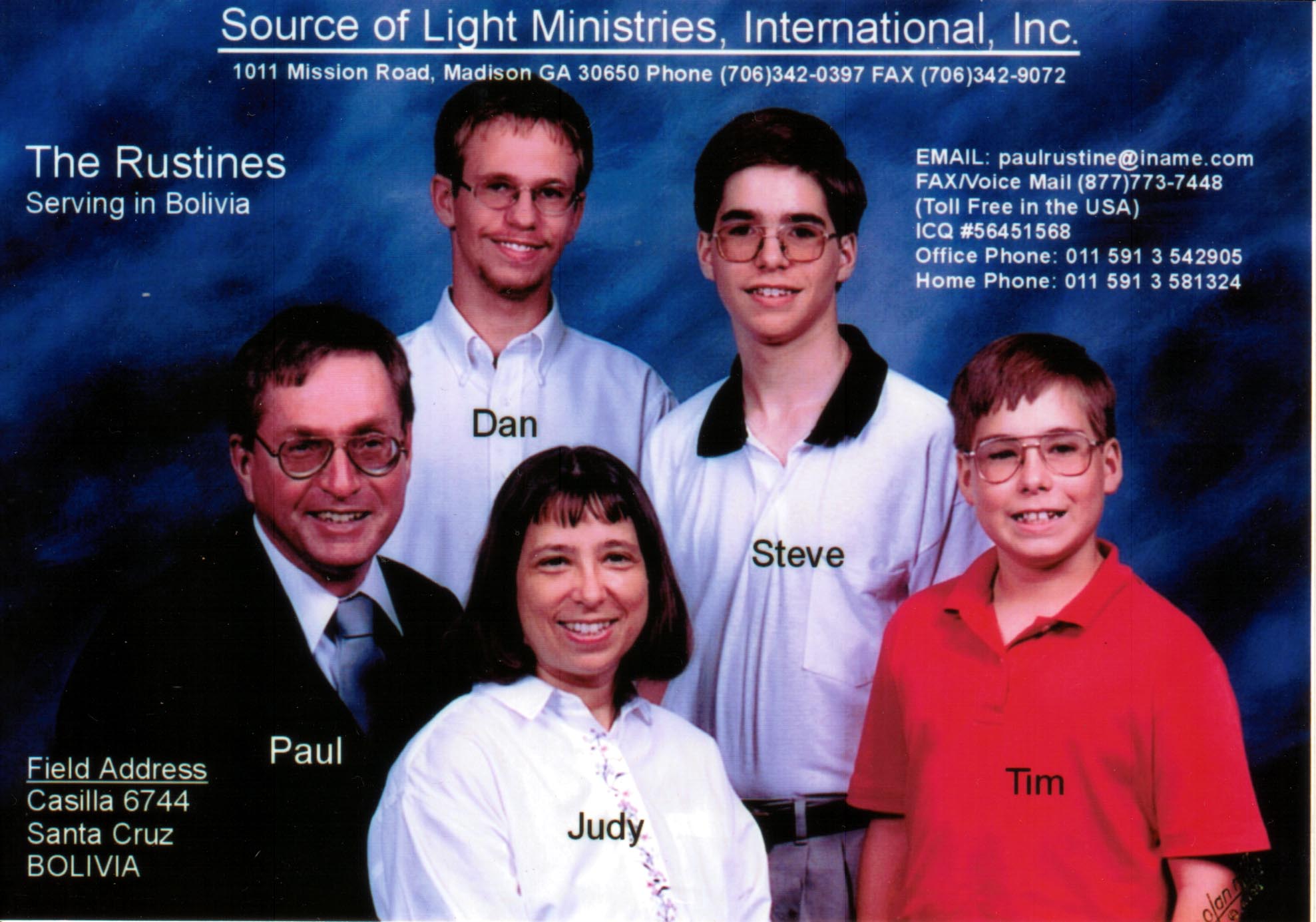 Dan Rustine and Family. Be patient, it takes a while to load