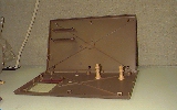 An inside view of the Chess Challenger 7 case.