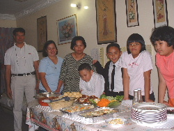 with some of the guests