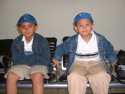 lean and dan at the airport