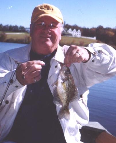Wally with crappie in Virginia