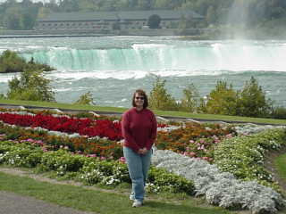 Dana & the flowers.