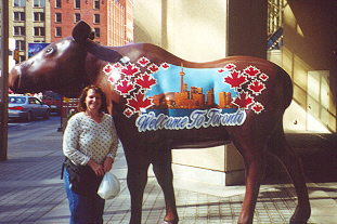 Dana with Moose