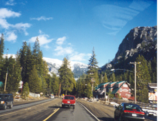 Driving to Lake Tahoe