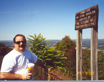 Jim at scenic overlook in Montoursville, PA.