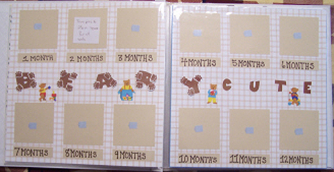 beary cute- 1mo. through 12 mo.