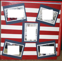 formal shots with flag background