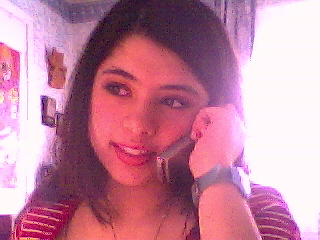 Me on my cellphone...