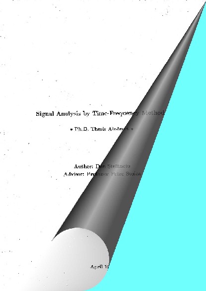 Ph.D. thesis abstract (in English). 