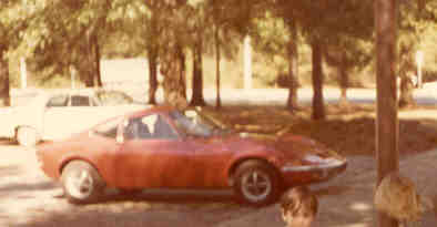 !973 Opel GT, this picture doesn't do this fine little car justice.&nbsp; The "Red Rocket".