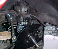 Dust cover back on Swivel arm.&nbsp; New tie rod end fitted.