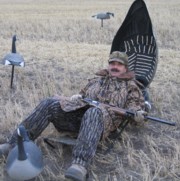 We tried some decoy large enough to hide parts of us underneath, we flared the Canadas badly regardless.&nbsp; What are we doing wrong?
