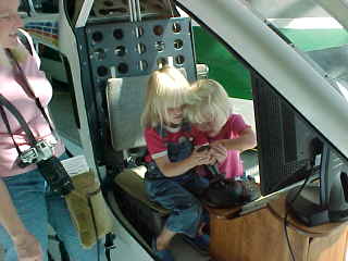 Ali and Cari fight to control a spin.&nbsp; Or each other.