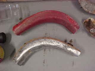 Wire brushed oxidation off the aluminum. 