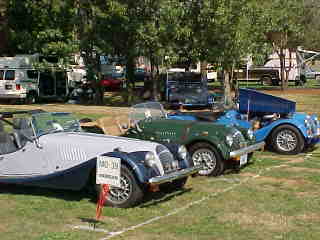 Morgan line up on Saturday's field meet, Aug 30, 2003