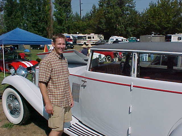 Son in law Josh, with 1934 Rolls Phantom.