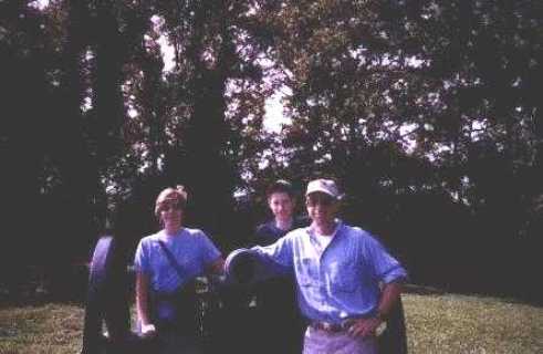 [Joan, David and Bill Harrison at Fredericksburg
10/11/99]