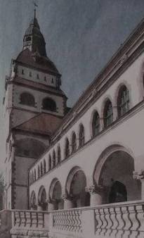 [Kongresshalle where reception was held]
