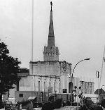 [The Soviet pavilion at the Leipzig Fair.]