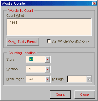Word(s) Counter
