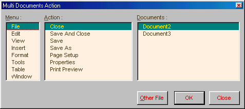 Multi Documents Action