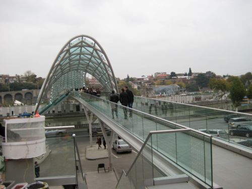 The bridge of peace in Tbilisi, 2012