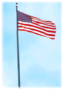 The American flag.