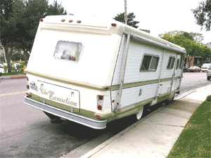 Here is the back side of the RV ('74 Executive)
