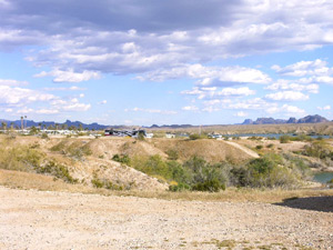 In the distance from the picnic area is a RV park. Mouse over to see close up.