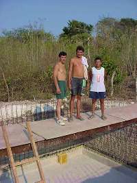 10 square meters of concrete poured