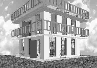 The design of the house El Refugio2
