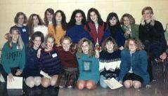 8th grade basketball -- I'm in the front row, last on the right