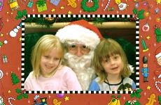 Alissa and Dana Wadycki Christmas 2004