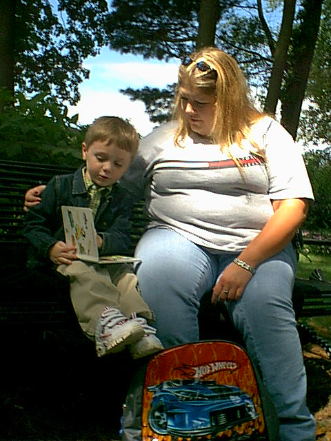 Cam reading for Megan at the OARDC, Wooster, August 2005