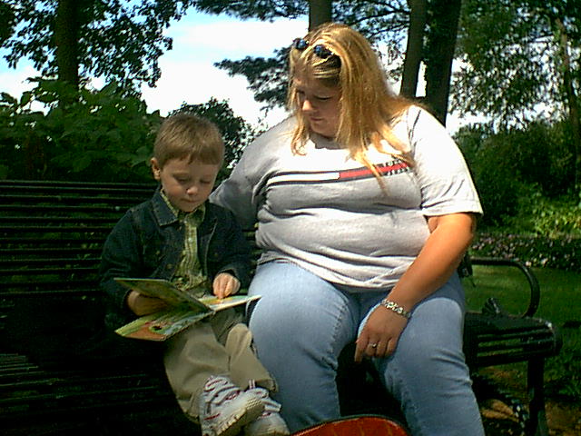 Cam reading for Megan at the OARDC, Wooster, August 2005