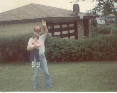 playing in the backyard