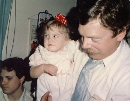 Courtney with a red bow