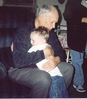 Cameron hugging Grandpa
