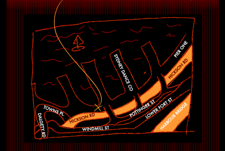 map of Walsh Bay