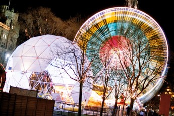 The Ferris Wheel and Bungee Dome.