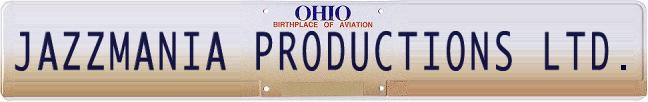 Jazzmania Productions, Ltd. - the Official License Plate
