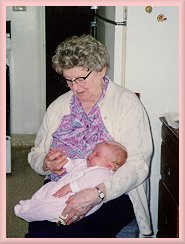 Great-Grandma with
 Corissa--1994