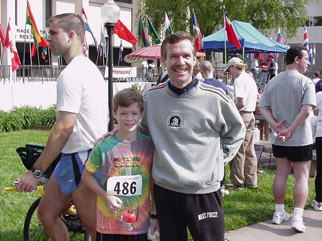 Ben Jones and his proud Pop