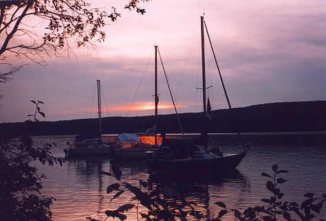 Sunset Fish fries 2002 Murry Island